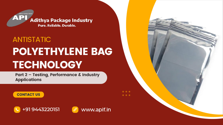 antistatic polyethylene bag technology for static control packaging